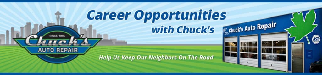 Career opportunities with Chucks Auto Repair